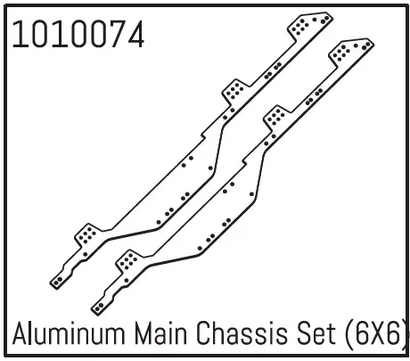 Hobby Plus Aluminum Main Chassis Set (6X6) (HBP240097)