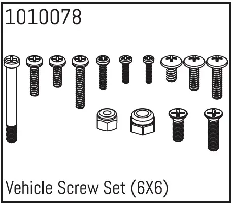 Hobby Plus Vehicle Screw Set (6X6) (HBP240100)