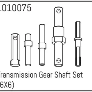 Hobby Plus Transmission Gear Shaft Set (6X6) (HBP240120)