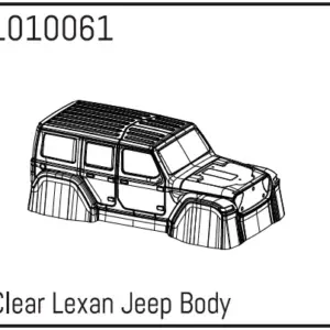 Hobby Plus Clear Lexan Wrangler Body (HBP240122)