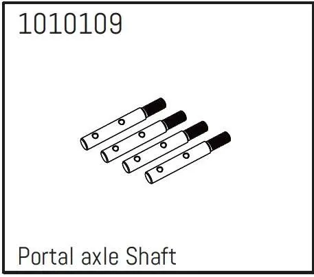 Hobby Plus Portal Axle Shafts - PRO Crawler 1:18 (4) (HBP240249)