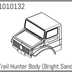 Hobby Plus T-Hunter PC Body (bright sand) - PRO Crawler 1:18 (HBP240251)