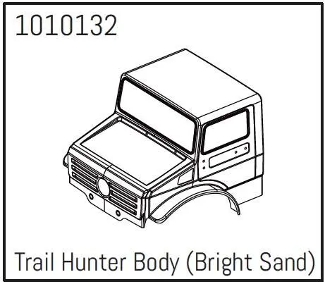 Hobby Plus T-Hunter PC Body (bright sand) - PRO Crawler 1:18 (HBP240251)