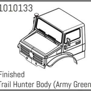 Hobby Plus T-Hunter PC Body Set (army green) - PRO Crawler 1:18 (HBP240253)