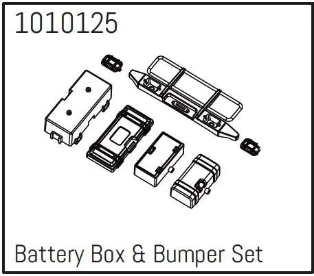 Hobby Plus T-Hunter Battery Box & Bumper Set - PRO Crawler 1:18 (HBP240272)