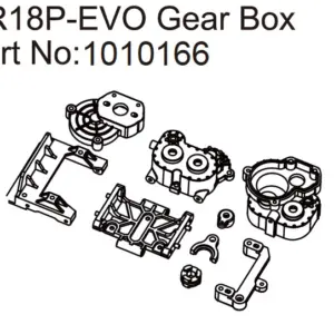 Hobby Plus Gear Box - EVO 1:18 (HBP240300)