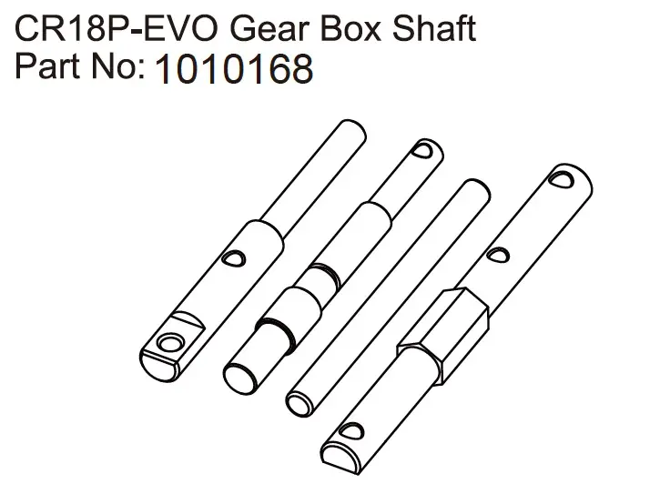 Hobby Plus Gear Box Shaft - EVO 1:18 (HBP240306)