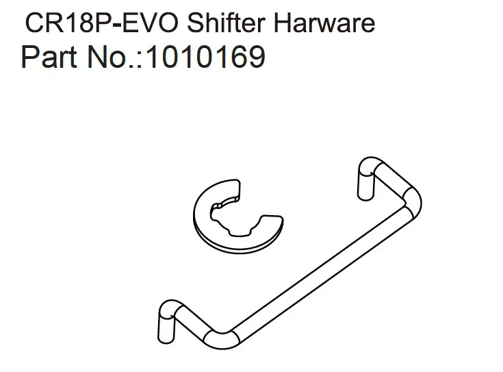 Hobby Plus Shifter Hardware Harv./RV - EVO 1:18 (HBP240307)