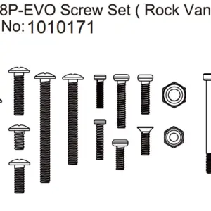 Hobby Plus Screw Set Rock Van - EVO 1:18 (HBP240309)
