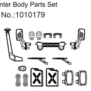 Hobby Plus Body Part Set T-Hunter - EVO 1:18 (HBP240322)