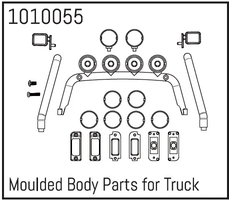 Hobby Plus Roll Cage/Light Set Harvest - EVO 1:18 (HBP240324)