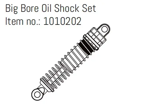 Hobby Plus Big Bore Oil Shock Set - EVO/GOAT (HBP240326)