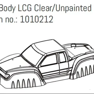Hobby Plus PC Body LCG Clear/Unpainted - GOAT (HBP240362)