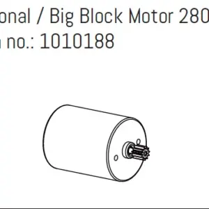 Hobby Plus Opt. Big Block Motor 280-58T (HBP240376)