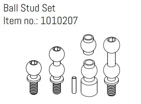 Hobby Plus Ball Stud Set - GOAT (HBP240383)