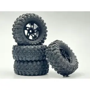 Hobby Plus 1.2" Wheel Set "Mudder-Competition" 60mm (4) (HBP240396)