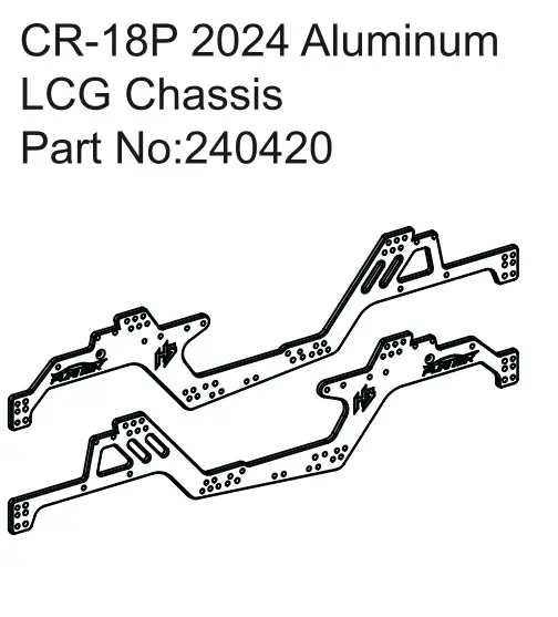 Hobby Plus CR-18P 2024 Aluminum LCG Chassis (HBP240420)
