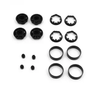 Hobby Plus CR-18P Truck 1.2" Bead Lock Wheels (Black) (HBP240442)