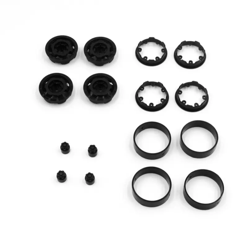 Hobby Plus CR-18P Truck 1.2" Bead Lock Wheels (Black) (HBP240442)