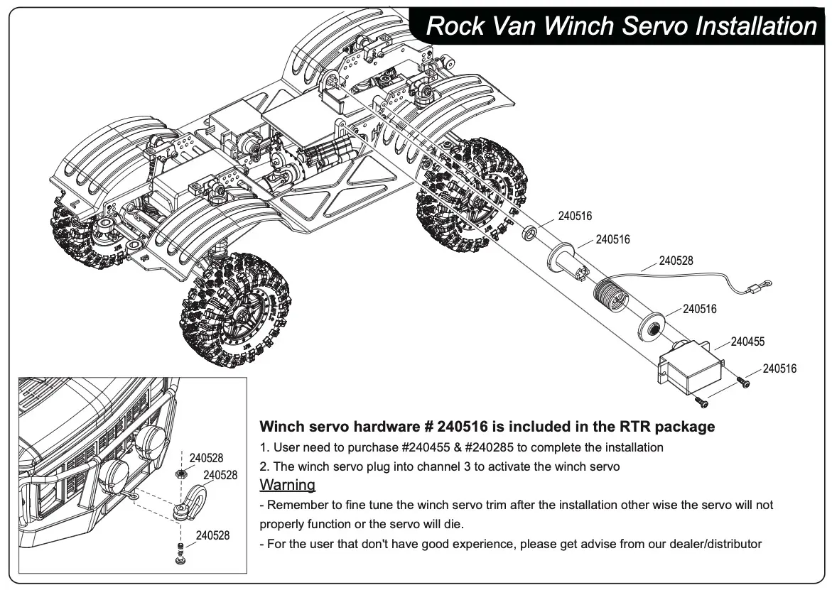Hobby Plus Winch Servo (HBP240455)