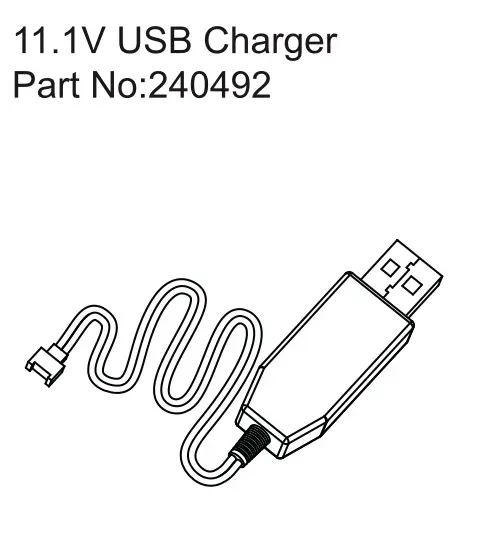 Hobby Plus 11.1V USB Charger (HBP240492)