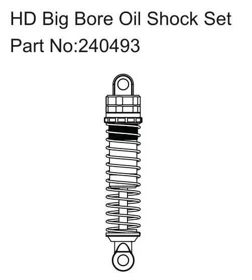 Hobby Plus HD Big Bore Oil shock set (HBP240493)