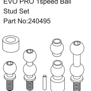 Hobby Plus EVO PRO 1speed Ball Stud Set (HBP240495)
