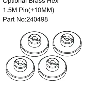 Hobby Plus Optional Brass Hex 1.5mm Pin ( +10MM ) (HBP240498)