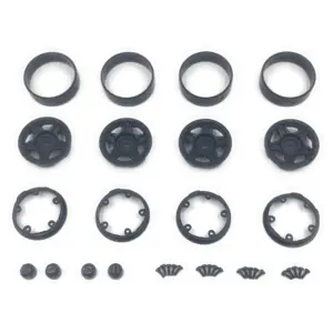 Hobby Plus Deep Star Bead Lock Wheel ( 1.2 ) Black (HBP240500)