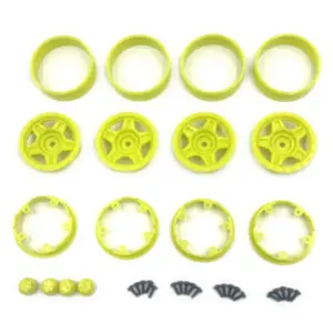 Hobby Plus Deep Star Bead Lock Wheel ( 1.2 ) Yellow (HBP240502)