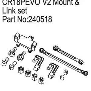 Hobby Plus Mount & Link Set for EVO V2 (HBP240518)