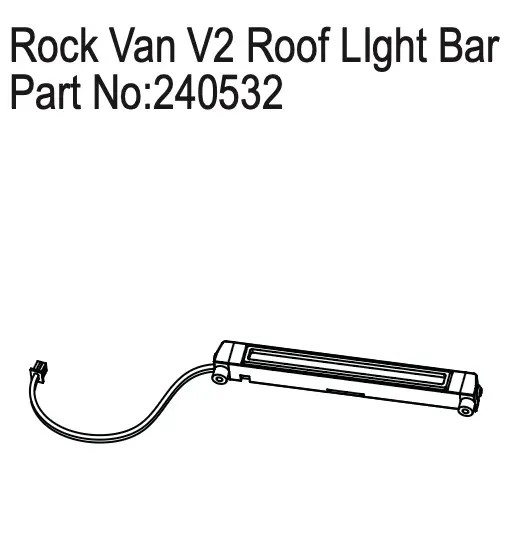 Hobby Plus Roof LIght Bar for Rock Van V2 (HBP240532)