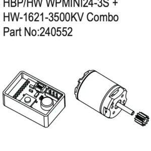 Hobby Plus HBP/HW WPMINI24-3S + HW-1621-3500KV Combo (HBP240552)