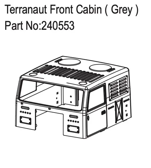 Hobby Plus Terranaut Front Cabin ( Grey ) (HBP240553)