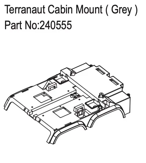 Hobby Plus Terranaut Cabin Mount ( Grey ) (HBP240555)