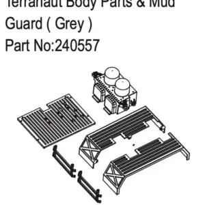 Hobby Plus Terranaut Body Parts & Mud Guard ( Grey ) (HBP240557)