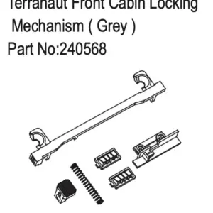 Hobby Plus Terranaut Front Cabin Locking Mechanism ( Grey ) (HBP240568)
