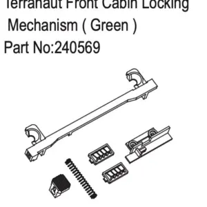 Hobby Plus Terranaut Front Cabin Locking Mechanism ( Green ) (HBP240569)