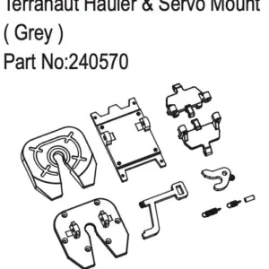 Hobby Plus Terranaut Hauler & Servo Mount ( Grey ) (HBP240570)