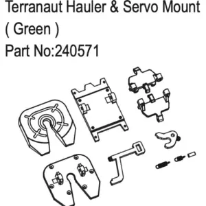 Hobby Plus Terranaut Hauler & Servo Mount ( Green ) (HBP240571)