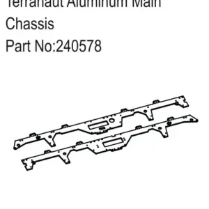 Hobby Plus Terranaut Aluminum Main Chassis (HBP240578)