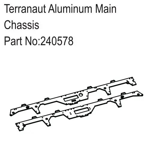 Hobby Plus Terranaut Aluminum Main Chassis (HBP240578)