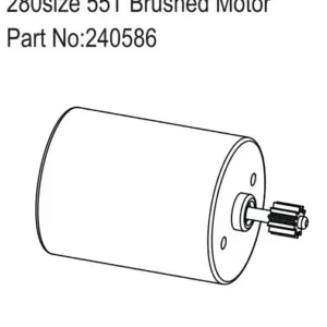 Hobby Plus 280size 55T Brushed Motor (HBP240586)