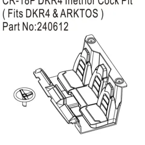 Hobby Plus CR18P DKR4 Inetrior Cock Pit, for DKR4 & Arktos (HBP240612)