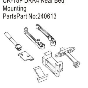 Hobby Plus CR18P DKR4 Rear Bed Mounting Parts (HBP240613)