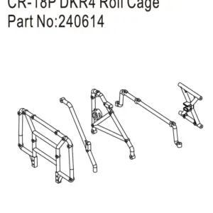 Hobby Plus CR18P DKR4 Roll Cage (HBP240614)