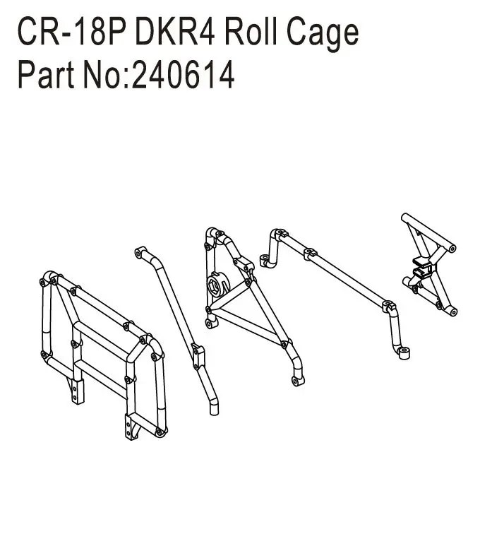 Hobby Plus CR18P DKR4 Roll Cage (HBP240614)