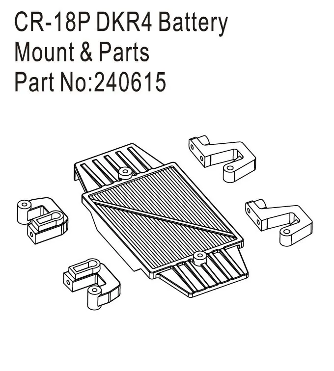 Hobby Plus CR18P DKR4 Battery Mount & Parts (HBP240615)