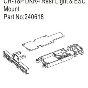 Hobby Plus CR18P DKR4 Rear Light & ESC Mount (HBP240618)