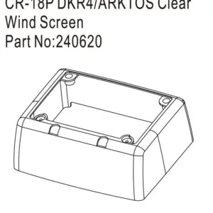 Hobby Plus CR18P DKR4/ARKTOS Clear Wind Screen (HBP240620)
